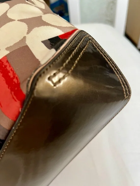 Coach Poppy Watercolor Tote - Picture 10 of 13